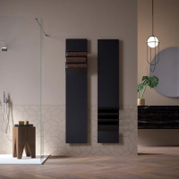 Полотенцесушитель Antrax Flaps B ECFPB171001B/NEOP электрический, 35x14.5x171 см, черный матовый