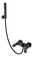Смеситель для ванны Boheme Qubic 473-B черный матовый