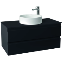 Тумба под раковину Jacob Delafon Madeleine EB2084-J53, 100x50 см, со светодиодной подсветкой, черный матовый лак