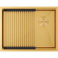 Кухонная мойка Paulmark Next-Pro PM705845-BG 58x45 см, золотой матовый