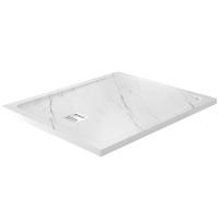 Душевой поддон из искусственного камня WasserKRAFT Rhin 120x100 44T10 белый матовый