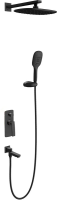 Душевой комплект Timo Helmi SX-4099/03SM С ВНУТРЕННЕЙ ЧАСТЬЮ, черный
