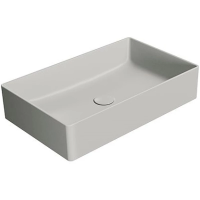 Раковина GSI Kube X 945317 накладная, 60x37 см, Cenere opaco (Серый матовый)