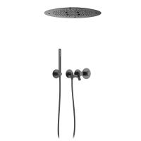 Душевой комплект Timo Petruma SX-2358/18SM С ВНУТРЕННЕЙ ЧАСТЬЮ, с термостатом, черное золото