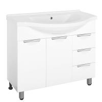 Тумба под раковину 100 см Style Line Жасмин ЛС-00000585 Белый глянец