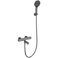 Термостат для ванны Wonzon & Woghand Stay 2 WW-B2016-A1-BGG с душевым гарнитуром, темный графит матовый