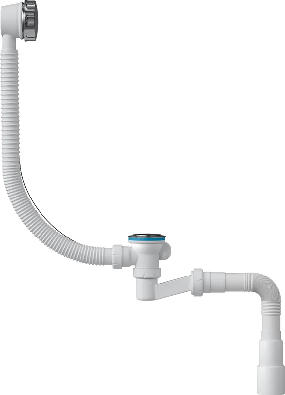 Слив-перелив для ванны Bath Master BM0301SP 70 мм, полуавтомат, хром, с сифоном