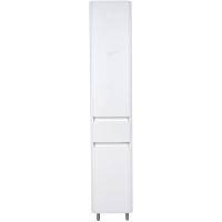 Шкаф пенал Style Line Атлантика 35 L Люкс Plus СС-00002257 с бельевой корзиной Белый матовый антискрейтч