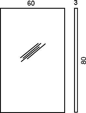 зеркало colombo design fashion mirrors b2044 80x60 в раме