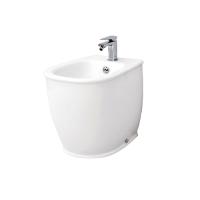 Artceram Azuley Биде напольное приставное 36х52см., 1 отв., c креплением, цвет: белый