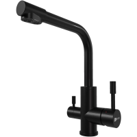 Смеситель для кухни Lemark Expert LM5061BL черный матовый