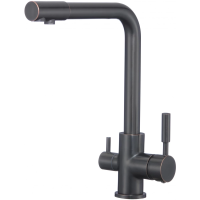 Смеситель Savol S-L1801T для кухни, с подключением к фильтру, цвет оружейная сталь