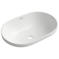 Раковина Aqueduto INSERTO INS0110 врезная, овальная, 61x41xh18.5 см, белый