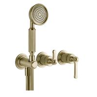 Смеситель для душа Gessi Venti20 65036#727, встраиваемый, цвет: Brushed Br