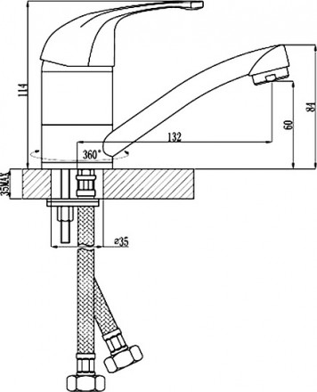 смеситель для кухни rossinka c c40-22u