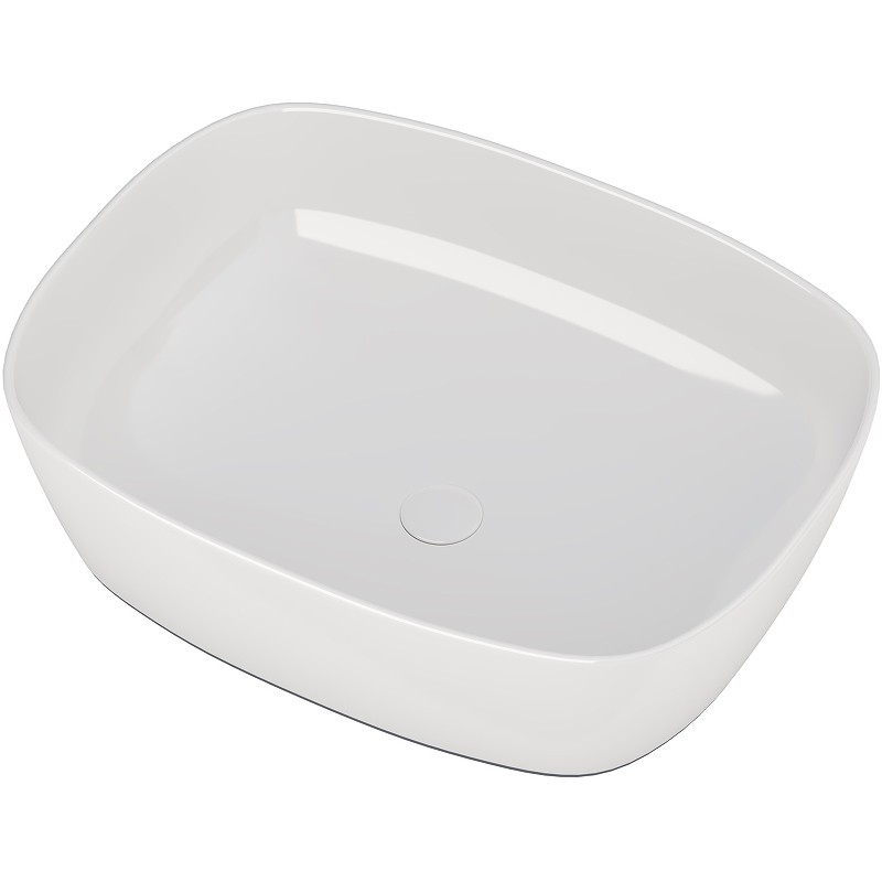 Раковина накладная 50 см Aquanet Fine-1 00273681, белая