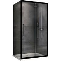 Душевой уголок Abber Schwarzer Diamant 170x60 AG30170Bхh-S60B профиль черный, стекло прозрачное