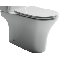 Чаша напольного унитаза Ceramicanova Fortuna CN9001-B безоботковый, с сиденьем микролифт, белая