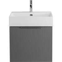 Тумба под раковину Cezares Premium 55434 50,4 см, подвесная, Plisse Grigio Nuvola