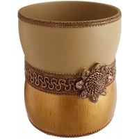 Ведро для мусора Avanti Braided Medallion 11166F золотисто-бежевое, 5 л