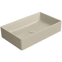 Раковина GSI Kube X 945308 накладная, 60x37 см, Creta opaco (Бежевый матовый)