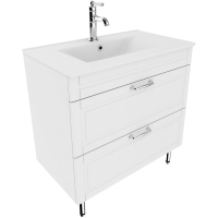 Тумба с раковиной Iddis Oxford 80 OXF80W0i95K Белая Тумба с раковиной Iddis Oxford 80 OXF80W0i95K Белая