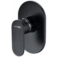 Смеситель для душа, WasserKRAFT Elbе 7451 черный матовый / хром