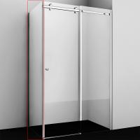 Душевая стенка WasserKRAFT Vils 100 56R10-RP100 профиль хром, стекло прозрачное