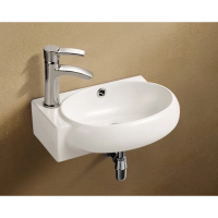 Раковина подвесная WeltWasser Aisbach 5011 L 43 см, 10000003874, белая