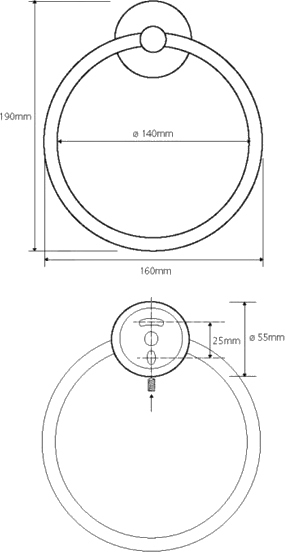 Полотенцедержатель Bemeta Omega 104104062