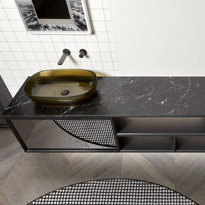 Столешница мраморная Antonio Lupi Bemade MR154.216.nero marquinia