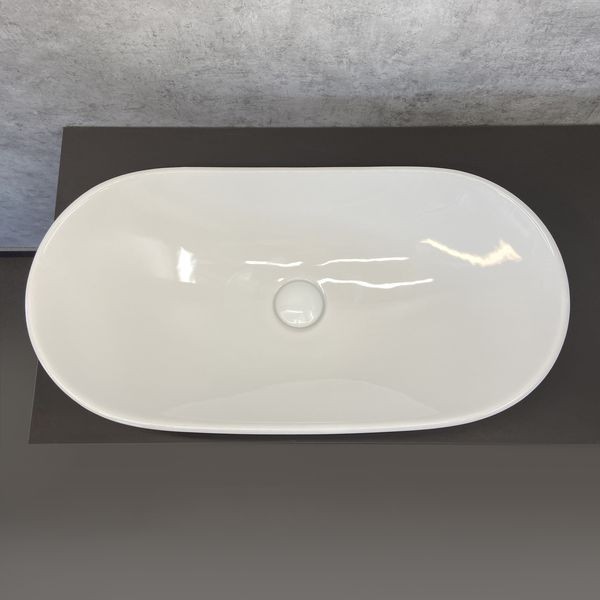 раковина накладная 72 см comforty 7811b белый