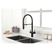 Смеситель для кухни с подключением к фильтру Paulmark Gravity Gr213188-401 антрацит/ черный
