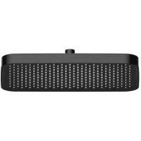 Верхний душ Berges U2 070012 328x217 мм, черный матовый