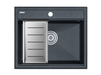 Мойка STEPIA 60, IT-GRANIT + коландер ADVANCE брашированная нерж. сталь, PM115951-DG+A375-BS