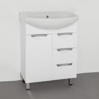 Тумба под раковину 65 см Style Line Жасмин ЛС-00000035 Белый глянец