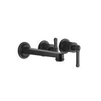 Смеситель для ванны встраиваемый Gessi Venti20 65042#299, черный матовый