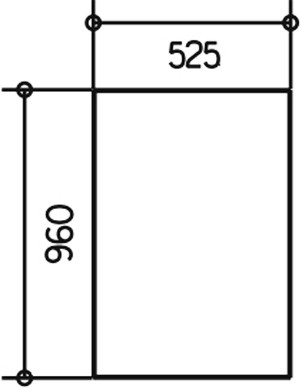 зеркало keuco edition 300 52 см, без подсветки 30095 001500