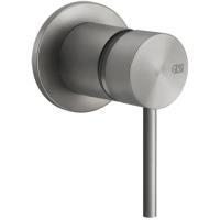 Смеситель Gessi Gessi316 54019#239 для душа, встраиваемый, внешние части, на 1 выход, цвет STEEL BRUSHED