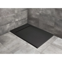Душевой поддон из литьевого мрамора 140×90 см Radaway Teos F Black HTF14090-54