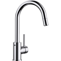 Смеситель для кухни с выдвижным изливом Blanco Mida-S 521454 хром