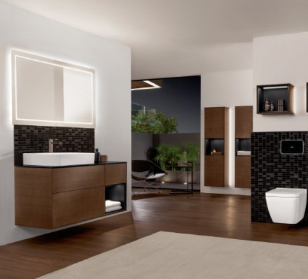 зеркало villeroy & boch finion g6001200 120 см, с настенным освещением