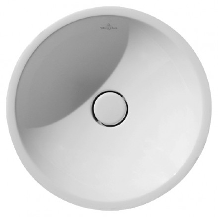 раковина villeroy & boch loop & friends 51480001 накладная, ø38 см, альпийский белый