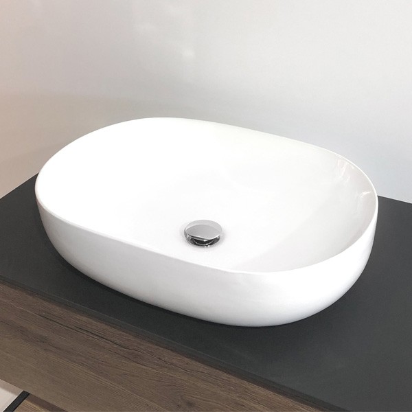 Раковина накладная 60 см Comforty 78326 белый