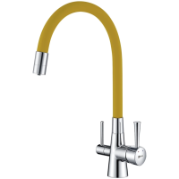 Смеситель для кухни с подключением к фильтру Lemark Comfort LM3075C-Yellow