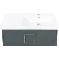 Тумба серо-зеленый матовый 87,6 см La Fenice Cubo FNC-01-CUB-G-90