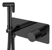 Гигиенический душ со смесителем Boheme Stick 127-BB.2 черный матовый