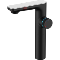 Смеситель для раковины Berges Morans 076004 с термостатом черный матовый