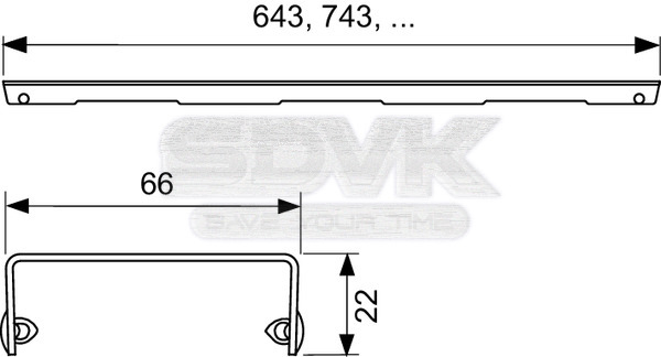 решетка tece tecedrainline "organic" 601260: прямая, нержавеющая сталь, 120 см, глянец