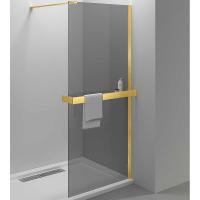 Душевая перегородка Vincea Walk-In HR 80 VSW-4HR800CGG профиль брашированное золото, стекло тонированное